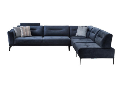  L-Form Luxus Wohnzimmer 4-Sitzer Stoffsofa Ecksofa Modern Design